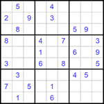 Судоку 9х9 #1350 средний