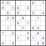 Судоку 9х9 #1357 средний