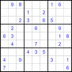 Судоку 9х9 #1358 средний