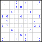 Судоку 9х9 #1359 средний