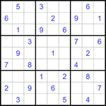 Судоку 9х9 #1360 средний