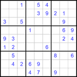 Судоку 9х9 #1362 средний