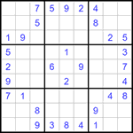 Судоку 9х9 #1365 средний