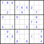 Судоку 9х9 #1366 средний