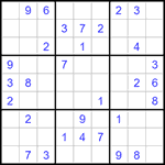 Судоку 9х9 #1367 средний