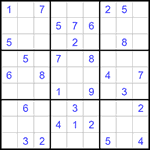 Судоку 9х9 #1368 средний