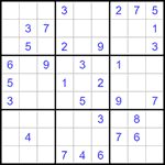 Судоку 9х9 #1371 средний