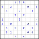 Судоку 9х9 #1372 средний