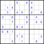 Судоку 9х9 #1374 средний