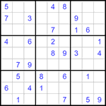 Судоку 9х9 #1375 средний