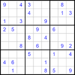 Судоку 9х9 #1376 средний