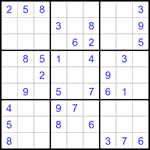 Судоку 9х9 #1377 средний