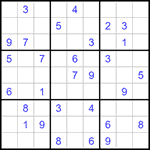Судоку 9х9 #1378 средний
