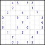 Судоку 9х9 #1379 средний