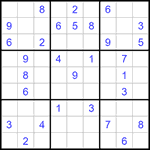 Судоку 9х9 #1381 средний
