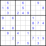 Судоку 9х9 #1382 средний