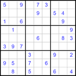 Судоку 9х9 #1383 средний