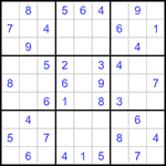 Судоку 9х9 #1384 средний