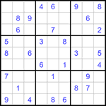 Судоку 9х9 #1386 средний