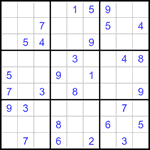Судоку 9х9 #1387 средний
