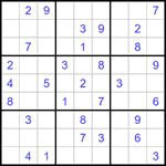 Судоку 9х9 #1388 средний