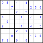 Судоку 9х9 #1389 средний