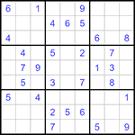 Судоку 9х9 #1391 средний