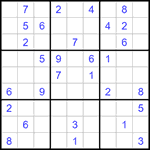 Судоку 9х9 #1393 средний