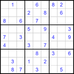Судоку 9х9 #1396 средний