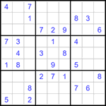 Судоку 9х9 #1397 средний