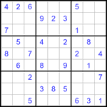Судоку 9х9 #1398 средний