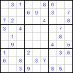 Судоку 9х9 #1399 средний