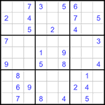 Судоку 9х9 #1401 средний