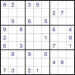 Судоку 9х9 #1402 средний