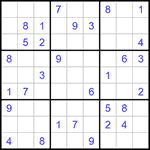 Судоку 9х9 #1403 средний