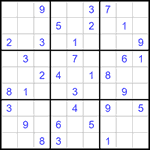Судоку 9х9 #1404 средний