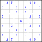 Судоку 9х9 #1405 средний