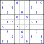 Судоку 9х9 #1407 средний