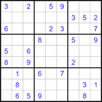 Судоку 9х9 #1408 средний