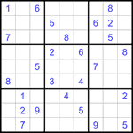 Судоку 9х9 #1313 трудный