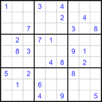 Судоку 9х9 #1315 трудный