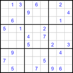Судоку 9х9 #1316 трудный