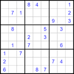 Судоку 9х9 #1348 трудный