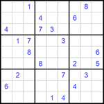 Судоку 9х9 #1368 трудный