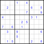 Судоку 9х9 #1377 трудный