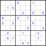 Судоку 9х9 #1388 трудный