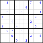 Судоку 9х9 #1401 трудный