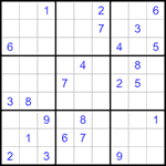 Судоку 9х9 #1293 очень трудный