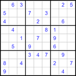 Судоку 9х9 #1311 очень трудный