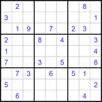 Судоку 9х9 #1315 очень трудный